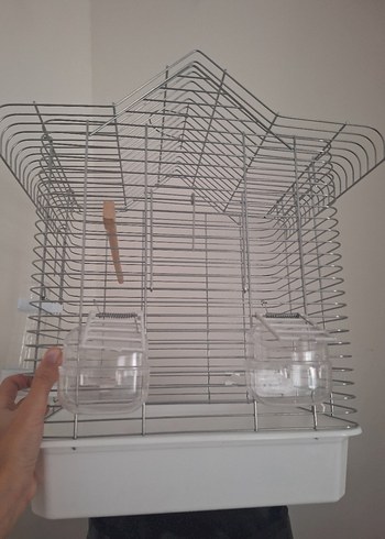 Gri çelik Kuş Kafesi - Görsel 8