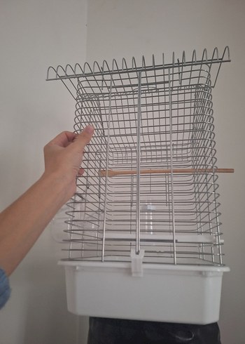 Gri çelik Kuş Kafesi - Görsel 5