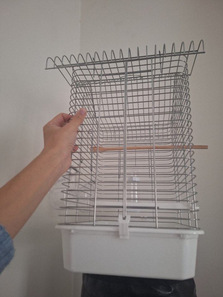 Gri çelik Kuş Kafesi - Görsel 5