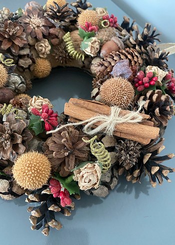 Yılbaşı/ kapı veya duvar çelengi - Görsel 4