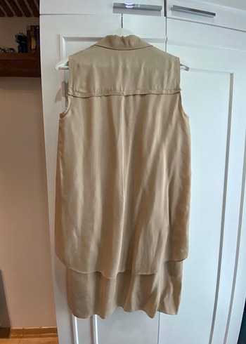 İpekyol Kolsuz Bej Uzun Tunik/ Elbise - Görsel 2