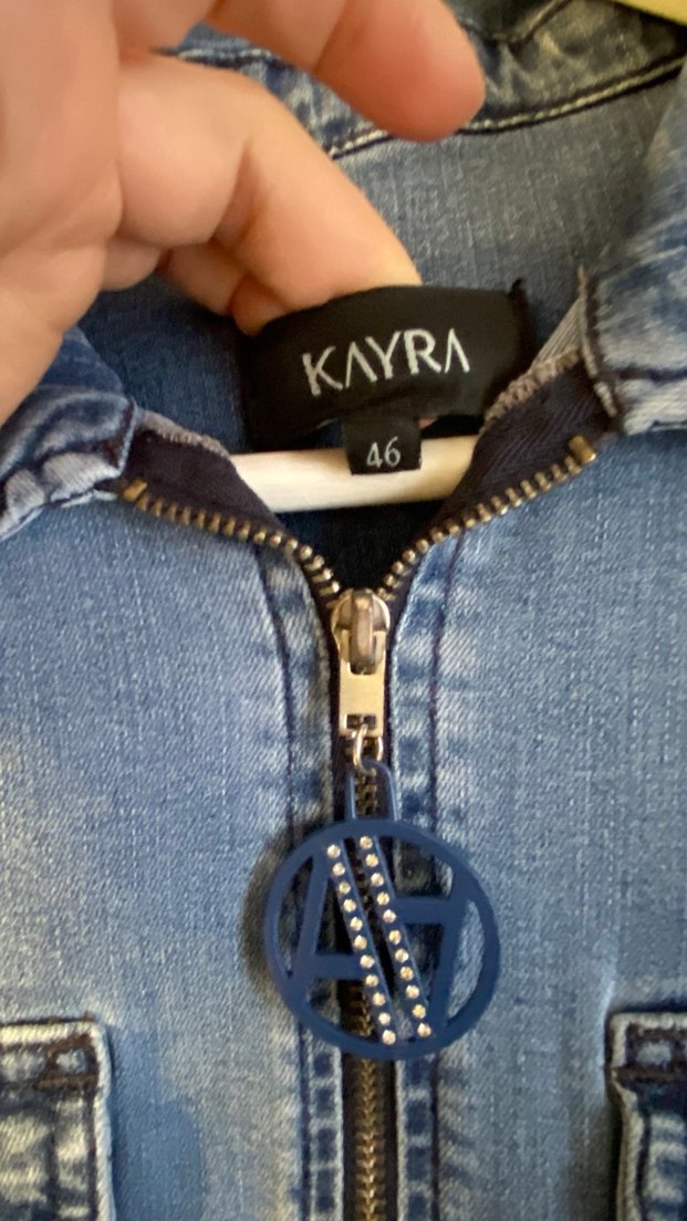 Uzun Jean Elbise, Fermuarlı, Gri Mavi - Görsel 3