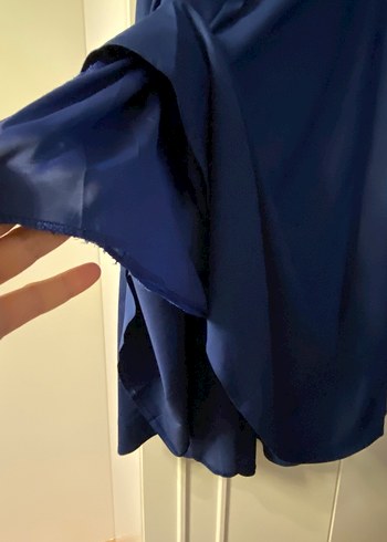 Kadın Lacivert Uzun Salaş Etek - Görsel 5