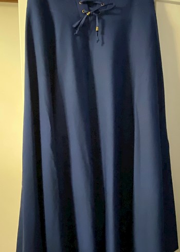 Kadın Lacivert Uzun Salaş Etek - Görsel 3