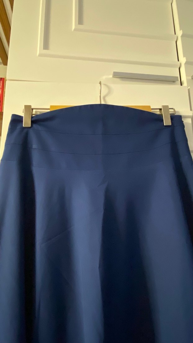 Kadın Lacivert Uzun Salaş Etek - Görsel 2