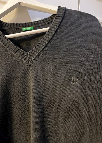 Benetton Siyah Kadın Kazak - Görsel 6