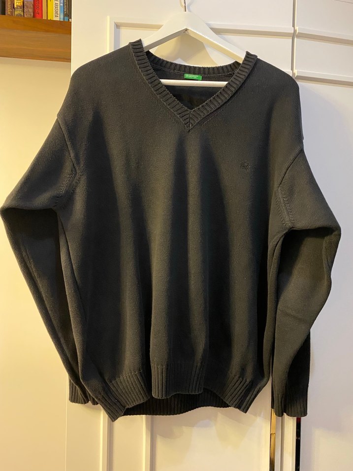 Benetton Siyah Kadın Kazak - Görsel 2