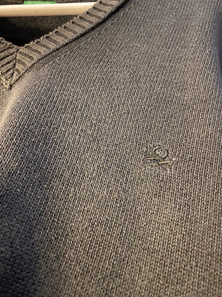 Benetton Siyah Kadın Kazak - Görsel 3