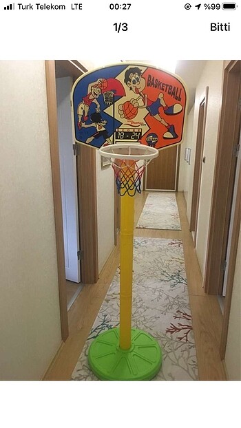 Kademeli basketbol potasi topu