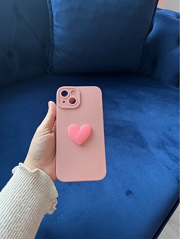 Iphone 13 Telefon Kılıfı Pembe Kalpli