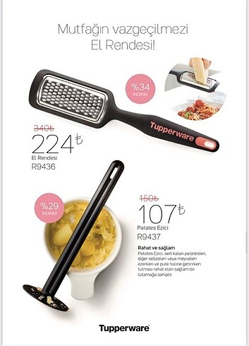 Tupperware patates ezici 