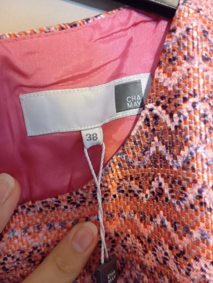 Pembe Pilili Kolsuz Uzun Abiye Elbise - Görsel 3