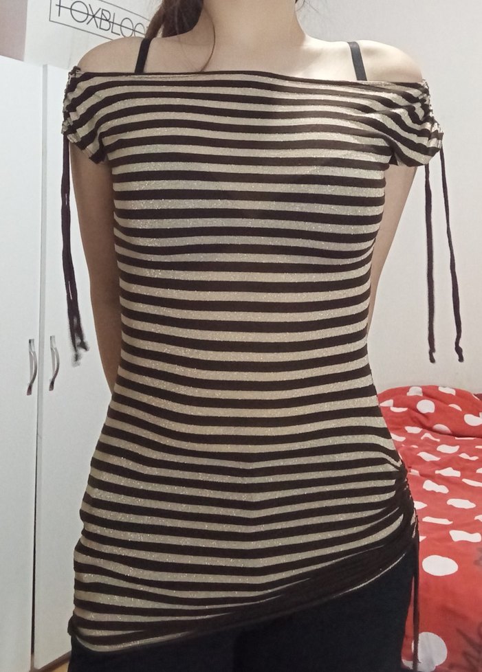 Y2K bluzu vintage - Görsel 3