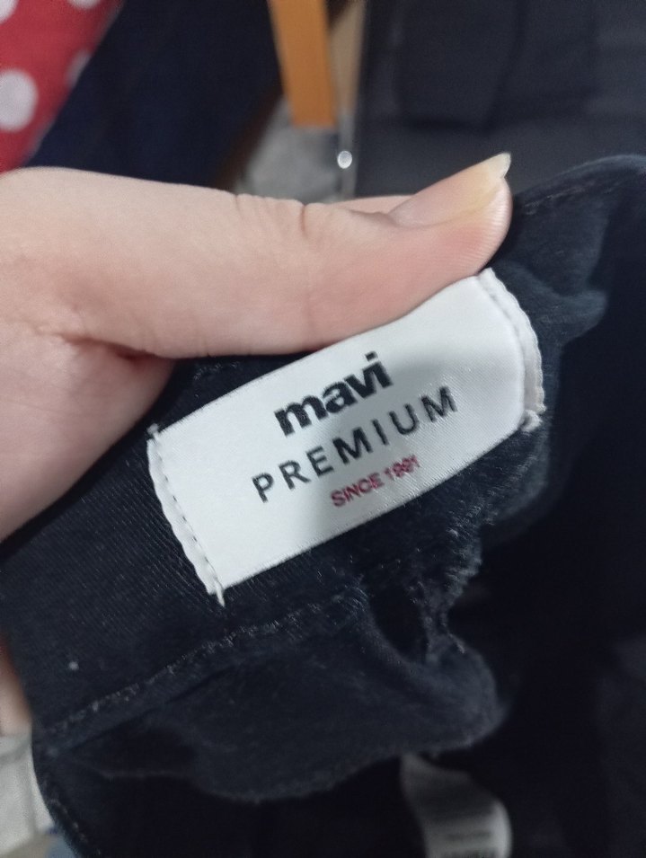 Siyah Bol Kesim Yüksek Bel Kot Pantolon - Görsel 5