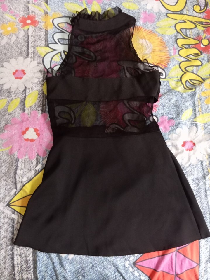 Tokalı Siyah Kısa Gösterişli Gece Elbisesi - Görsel 3