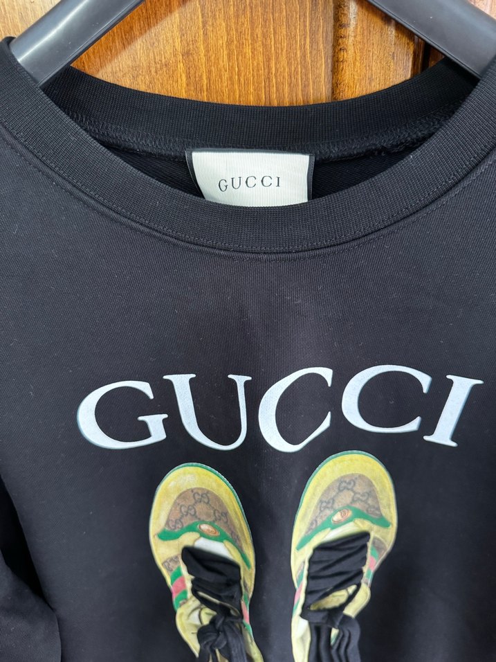 Gucci Ayakkabı Baskılı Sweatshirt - Görsel 2