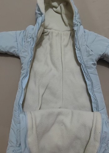 Mavi Erkek Bebek Nakışlı Triko Tulumu - Görsel 7