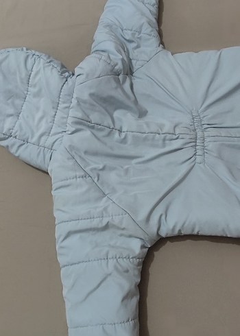 Mavi Erkek Bebek Nakışlı Triko Tulumu - Görsel 5