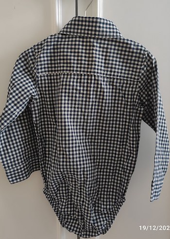 Gri Düğmeli Erkek Bebek Tulum - Görsel 4