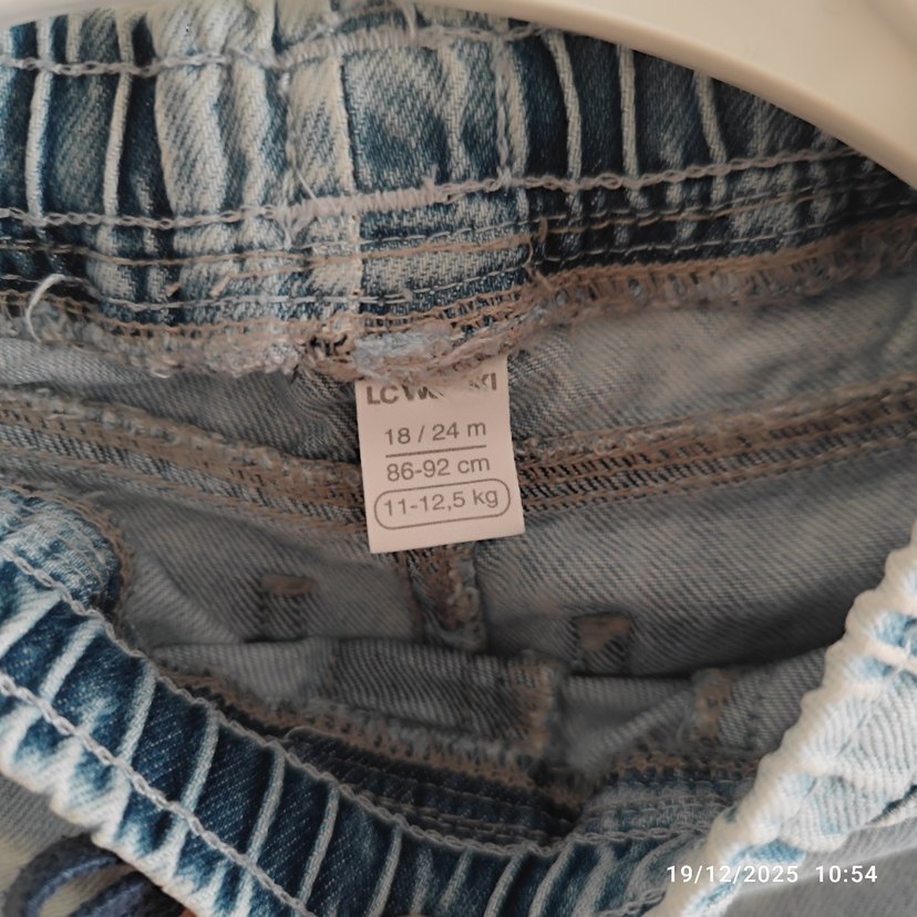 Erkek Gri Düğmeli Bol Kesim Denim Pantolon - Görsel 4