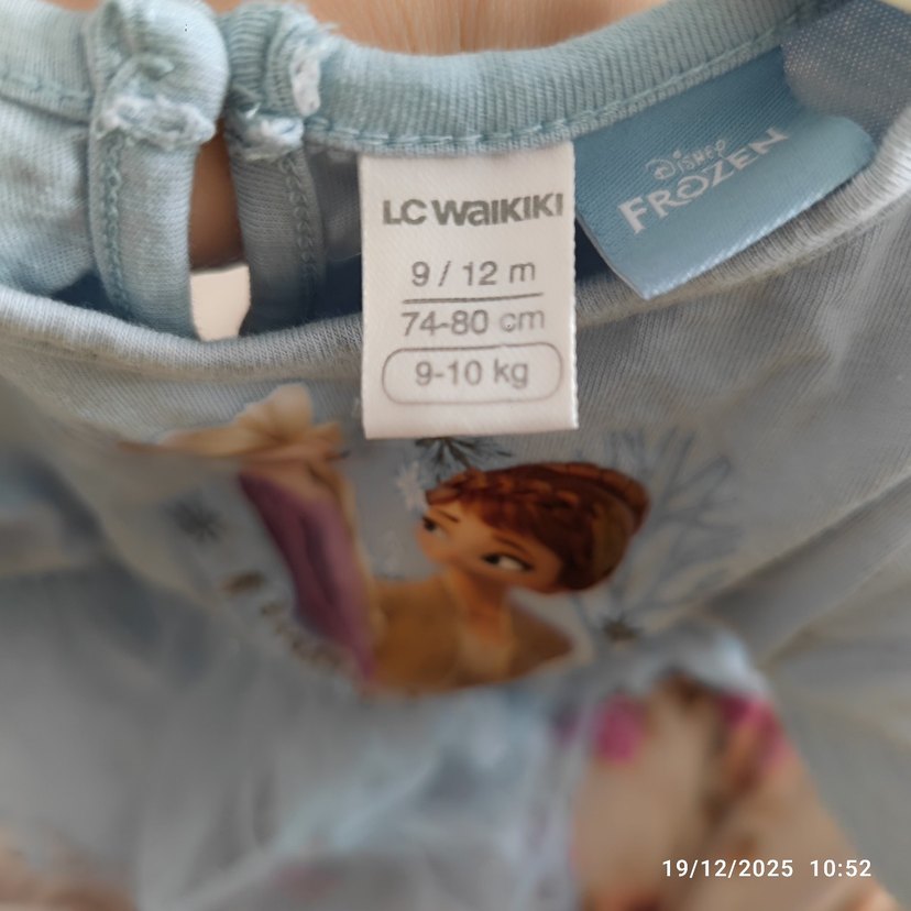 Kız Çocuk Mavi Tül Detaylı Elbise - Görsel 4