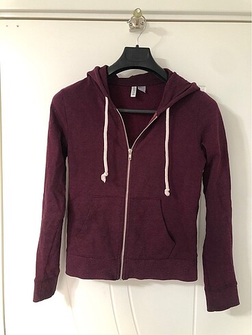 h&m bordo hırka