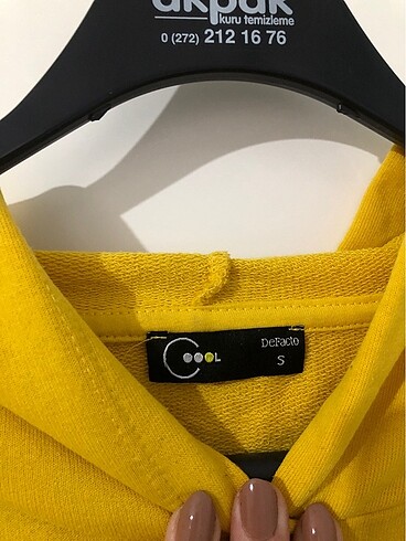 s Beden sarı crop sweat