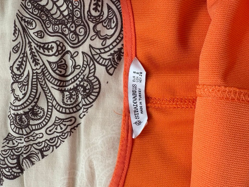 Parlak Turuncu dar elbise - Görsel 3