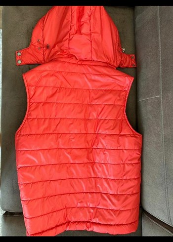 damat marka Kırmızı Fermuarlı erkek Yelek - Görsel 2