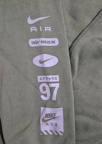 nike air Haki Kapüşonlu Rahat Kesim Sweatshirt - Görsel 6