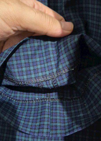 Erkek Lacivert Kareli İş Takımı - Görsel 5