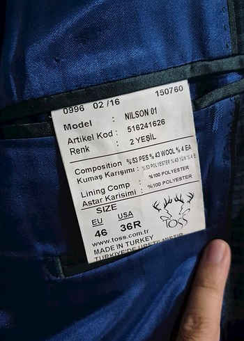 Erkek Lacivert Kareli İş Takımı - Görsel 4