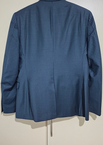 Erkek Lacivert Kareli İş Takımı - Görsel 2