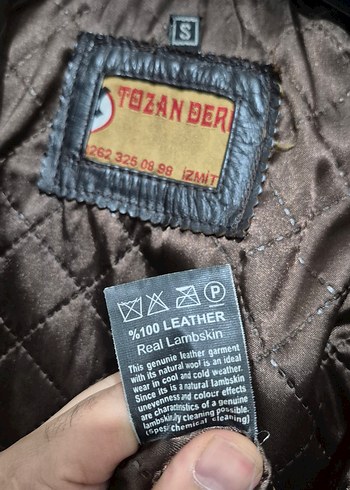 Deri Kahverengi Biker Ceket - Görsel 4