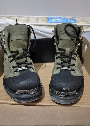 Harley Davidson Erkek Biker Bot haki - Görsel 2