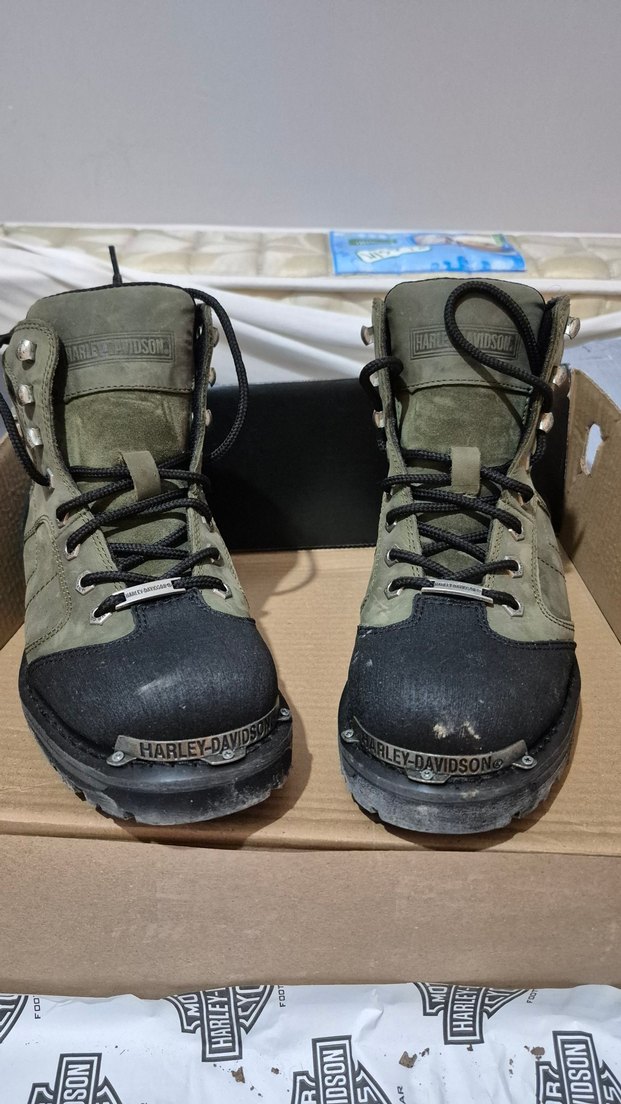 Harley Davidson Erkek Biker Bot haki - Görsel 2