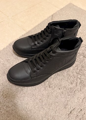 Siyah Erkek Bot Ayakkabı - Günlük - Görsel 5