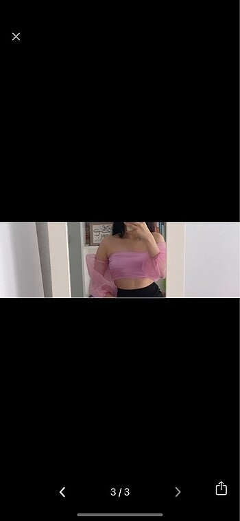 m Beden Zara top crop