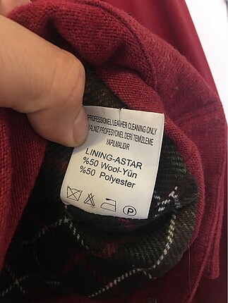 m Beden kırmızı Renk Beta Deri Ceket