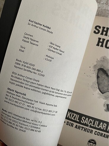 Beden Sherlock Holmes KIZIL SAÇLILAR KULÜBÜ