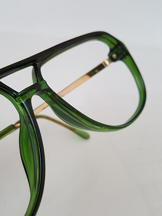  Beden yeşil Renk Orjinal Vintage Gözlük Çerçevesi 