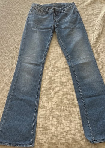 DKNY Dusuk Bel Mavi Yikamali Dkny Jean