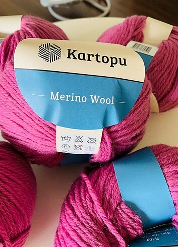  Beden pembe Renk Kartopu Merino Wool Yün 9 Adet Örgü İpi