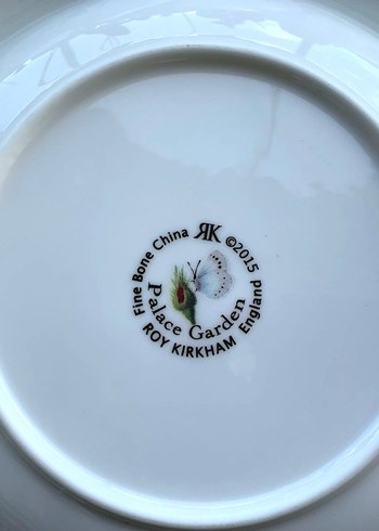 Beden beyaz Renk Roy Kirkham Duble Kahve Fincanı ve Pasta Tabağı Vintage Trio Set