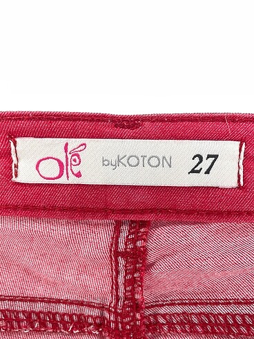 27 Beden kırmızı Renk Koton Jean / Kot %70 İndirimli.