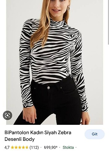 Zebra desen body