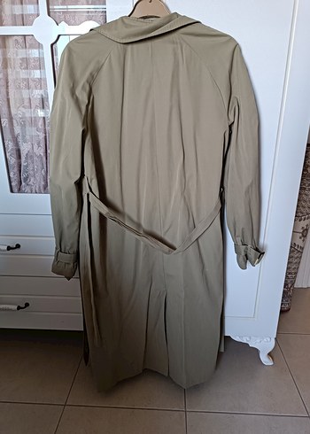 Defacto haki yeşili Uzun Kadın Trençkot