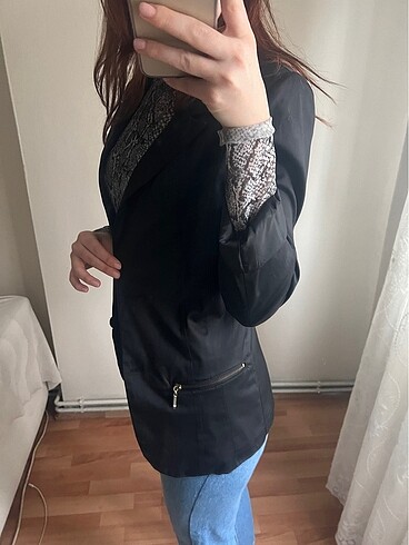 40 Beden Parlak blazer ceket