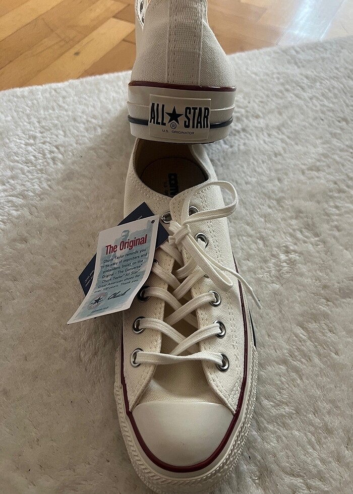 Kırık beyaz erkek converse - Görsel 4