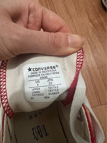 Kırmızı converse - Görsel 5